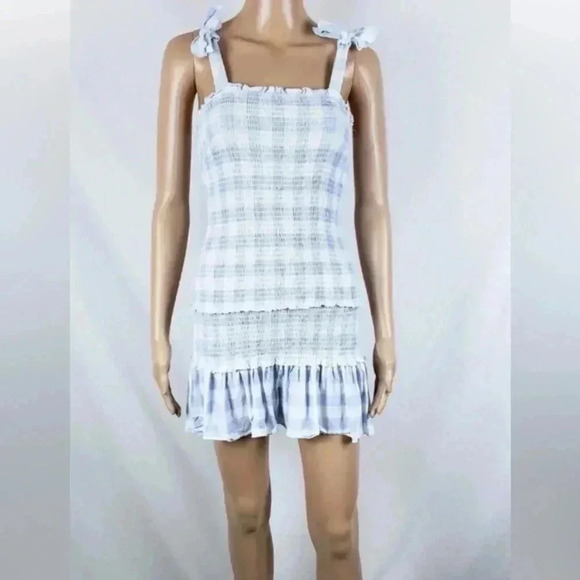Sincerely Jules Blue and White Sleeveless Mini Dress- Size Large- NWT - Picture 1 of 6